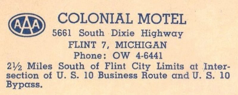 Colonial Motel - Postcard (newer photo)